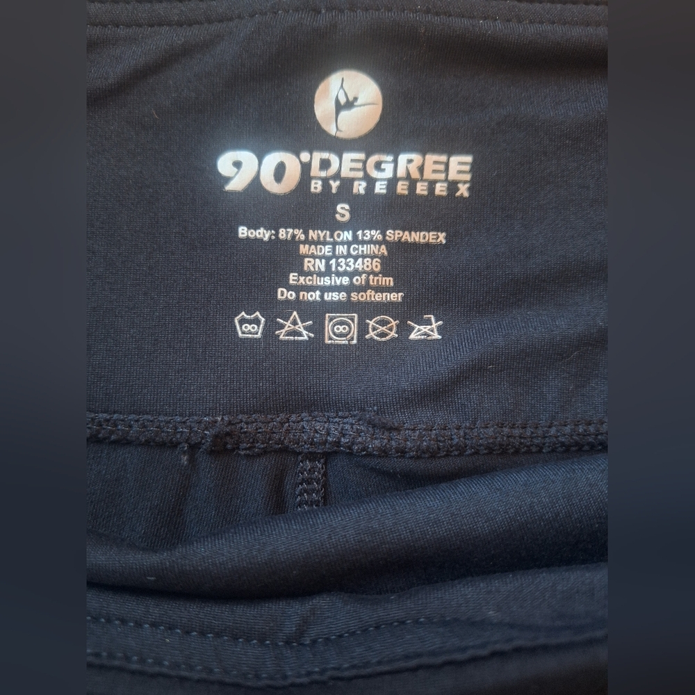 NWOT. 90 Degree By Reflex Classic Black Boot Cut Pants. Inner Pocket - Picture 4 of 5